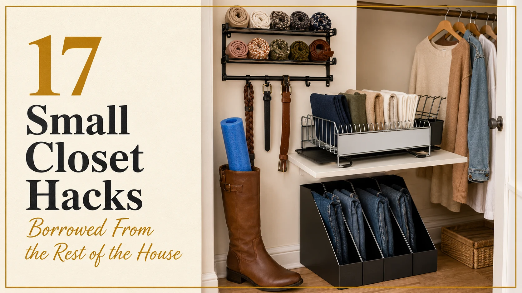 17 Small Closet Hacks Borrowed From the Rest of the House