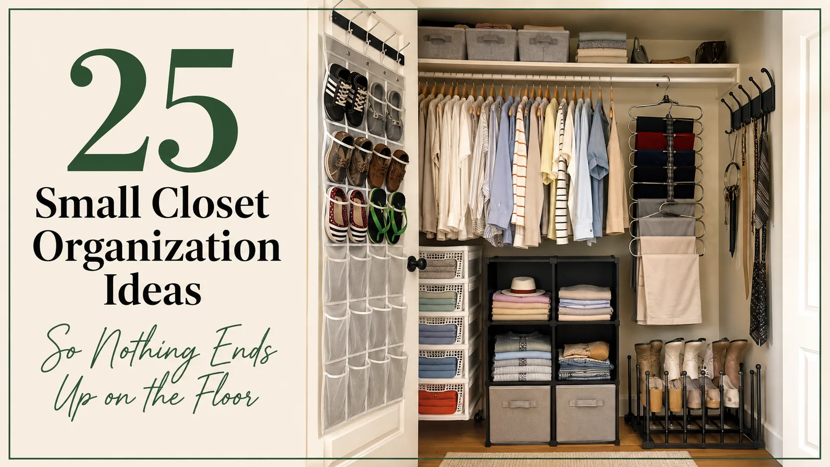 25 Small Closet Organization Ideas for When There's No Room to Spare