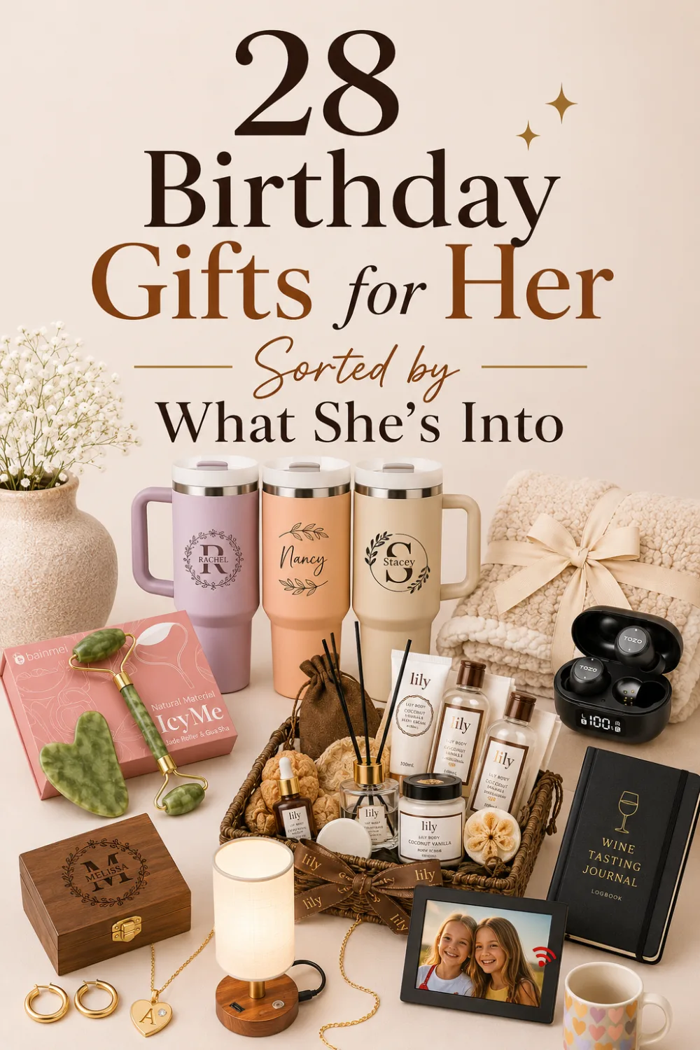 28 Birthday Gifts for Her, Sorted by What She's Into, pin this list