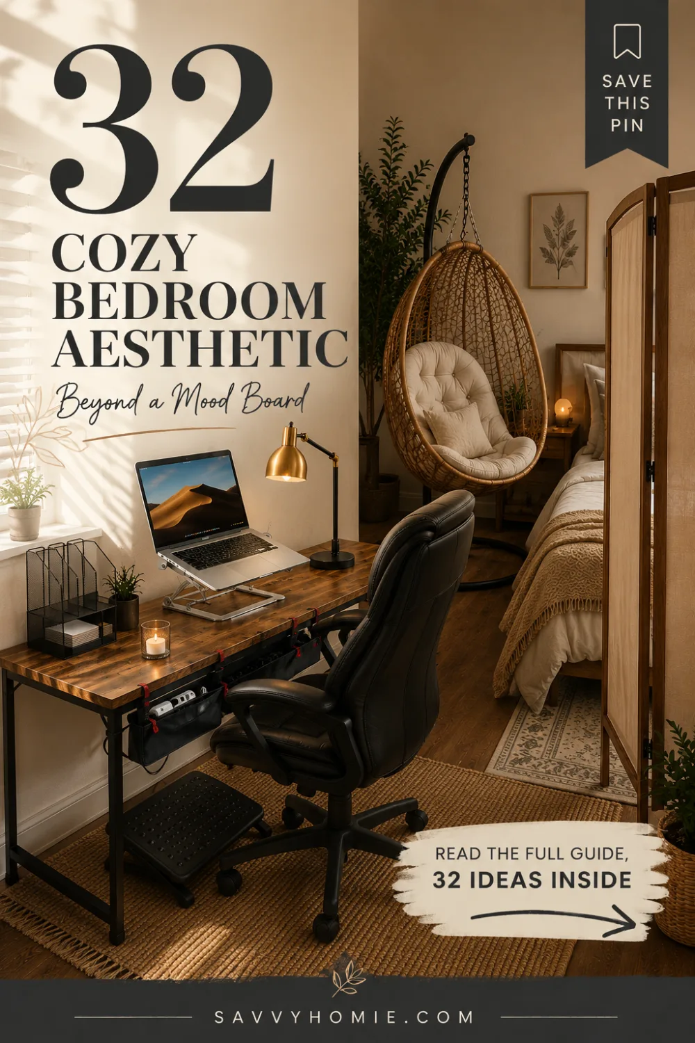 32 Cozy Bedroom Aesthetic Ideas That Go Beyond a Mood Board, pin this list