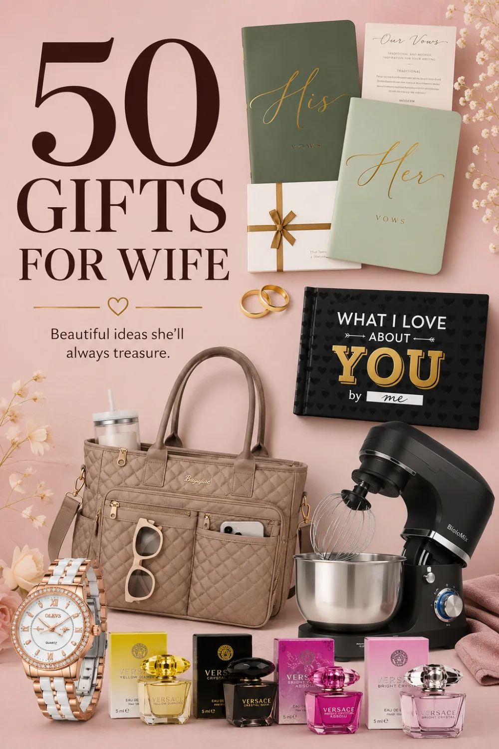 50 Gifts for Wife, Sorted by What Her Life Needs More Of, pin this list