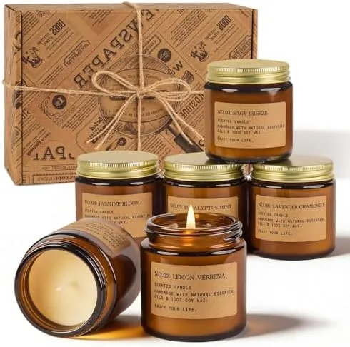 5-Scent Soy Candle Gift Set