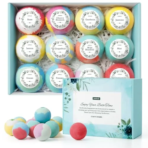 Bath Bomb Gift Set, 12-Count