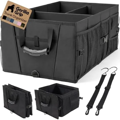Collapsible Car Trunk Organizer for Road Trips