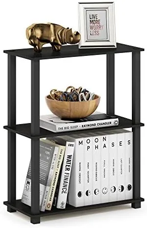 Add a Small Freestanding Shelf Beside the Corner Unit for What Still Doesn't Fit
