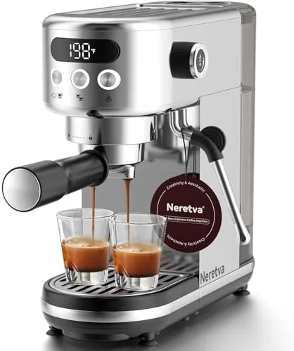 Compact Stainless Steel Espresso Machine