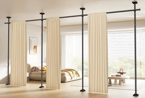 Section Off a Corner with a Curtain Instead of Furniture