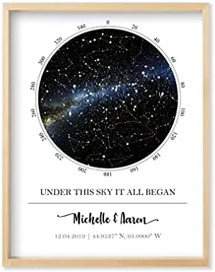 Custom Star Map Print