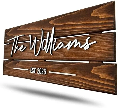 Custom Wood Sign for New Home