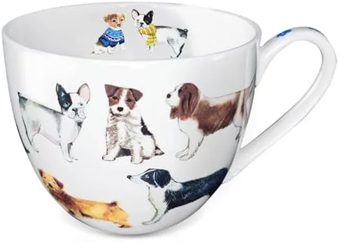 Dog Print Ceramic Coffee Mug