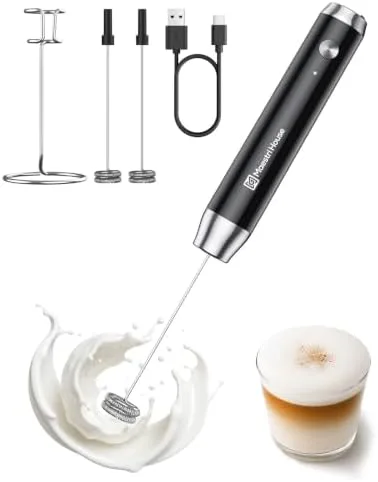 Handheld Electric Milk Frother with Stand