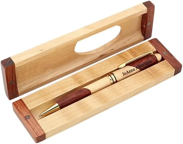Engraved Wooden Ballpoint Pen with Gift Box