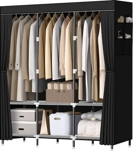 Hang a Full Closet's Worth of Clothes Without a Single Hole in the Wall
