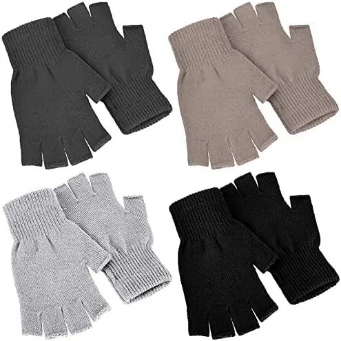 Fingerless Gloves, 4-Pack
