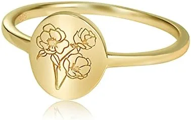 Flower Signet Ring