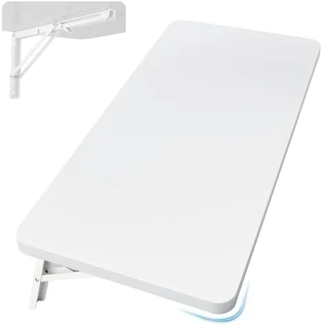 Fold a Table Flat Against the Wall When It's Not Needed