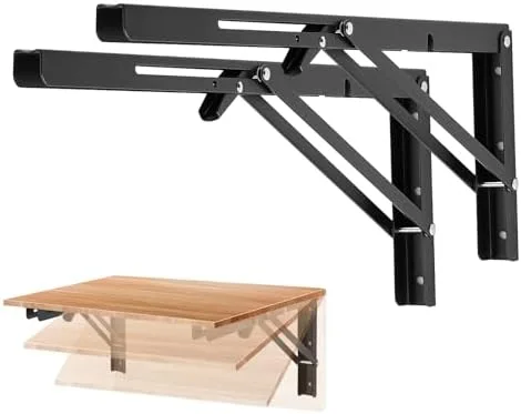 Add a Shelf That Folds Flat Against the Wall When It's Not Being Used