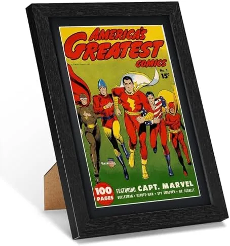 Framed Vintage Comic Book Print
