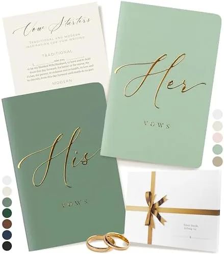His and Hers Vow Writing Journal Set