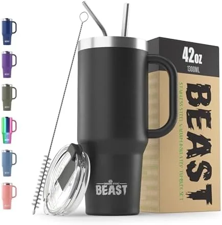 Insulated Stainless Steel Travel Mug with Lid