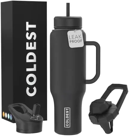 Coldest Insulated Tumbler with Straw