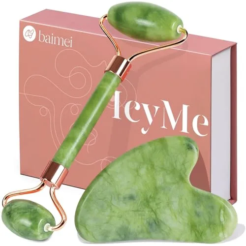 Jade Facial Roller with Gua Sha