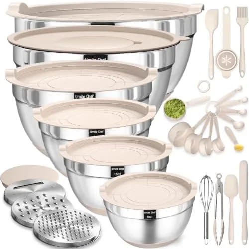 Umite Chef Mixing Bowl Set with Lids
