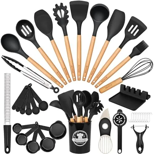 33-Piece Silicone Kitchen Utensil Set