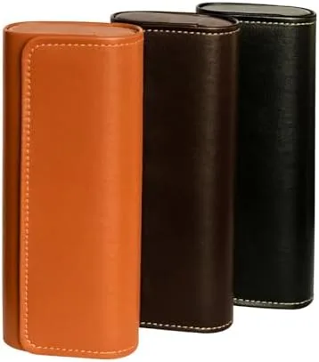 Leather Sunglasses Case Set, 3-Pack