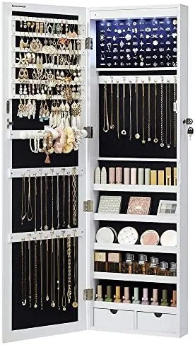 Lockable Jewelry Armoire Cabinet