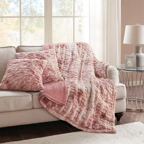 Matching Throw Blanket Set for Two