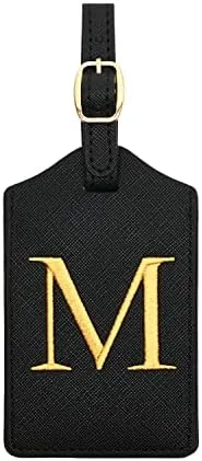 Monogram Leather Luggage Tag