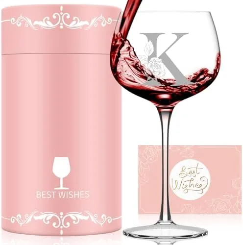 Monogram Wine Glass