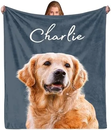 Personalized Pet Photo Fleece Blanket