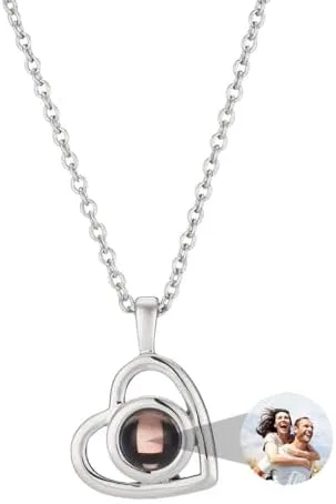 Personalized Photo Heart Necklace