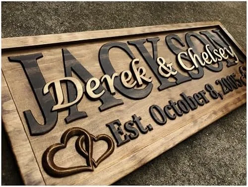 Personalized Wood Wedding Sign