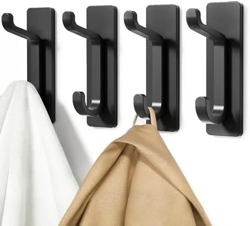 Hang Towels on Hooks Instead of Fighting a Bar for Space