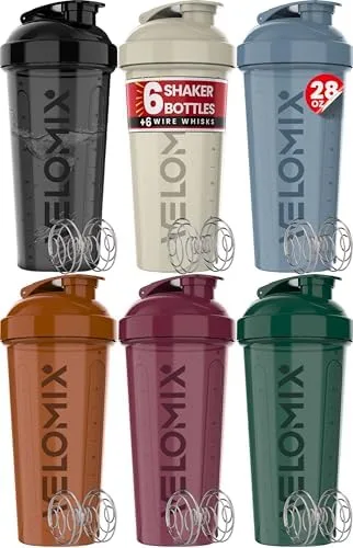 Protein Shaker Bottle Set, 6-Pack