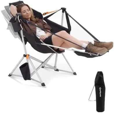 Kick the Footrest Out on a Hammock Chair That Reclines