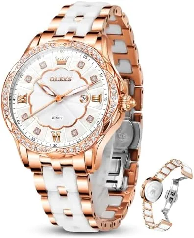 Rose Gold Diamond-Accent Watch