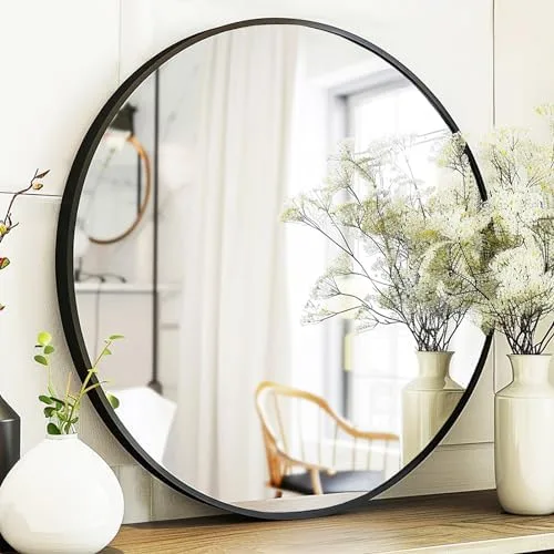 Pick a Small Round Mirror for the Space by the Door
