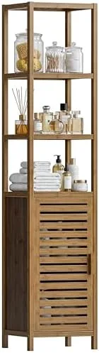 Add a Wicker Tower Beside the Sink for Towels Within Arm's Reach