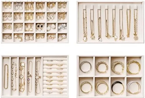 Keep Jewelry in a Lined Drawer Tray Instead of Loose on the Counter