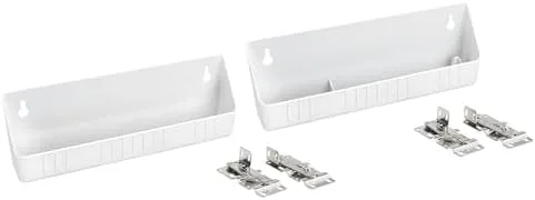 Tip a Shallow Tray Out From the Vanity's Fake Drawer Front