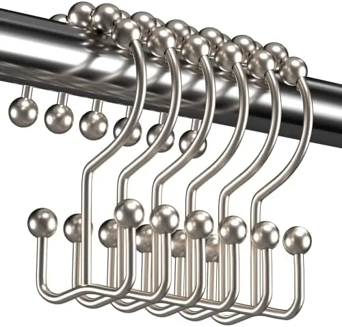 Clip Shower Curtain Rings Onto the Rod to Hang Scarves