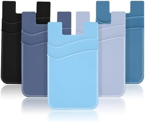Silicone Phone Card Holder Set
