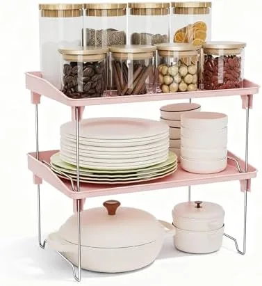 Turn One Shelf Into Three Tiers Instead of Leaving the Top Empty