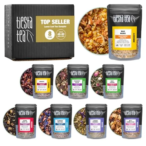 Tiesta Tea Loose Leaf Sampler, 8 Blends