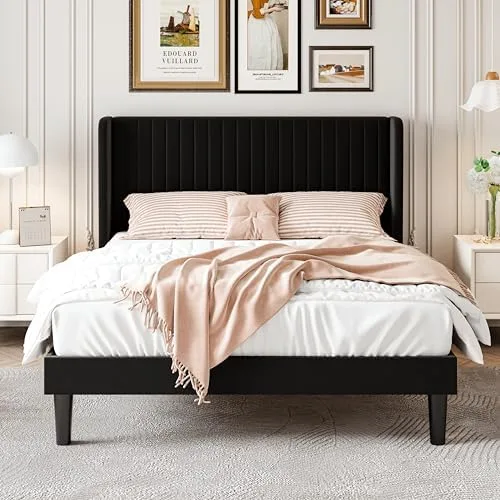 Channel Tufted Velvet Headboard