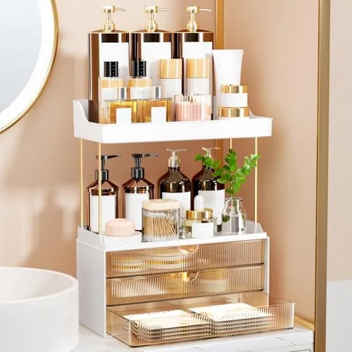 Two-Tier Makeup Organizer